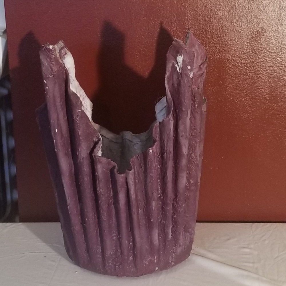 Hand made cement flower pots